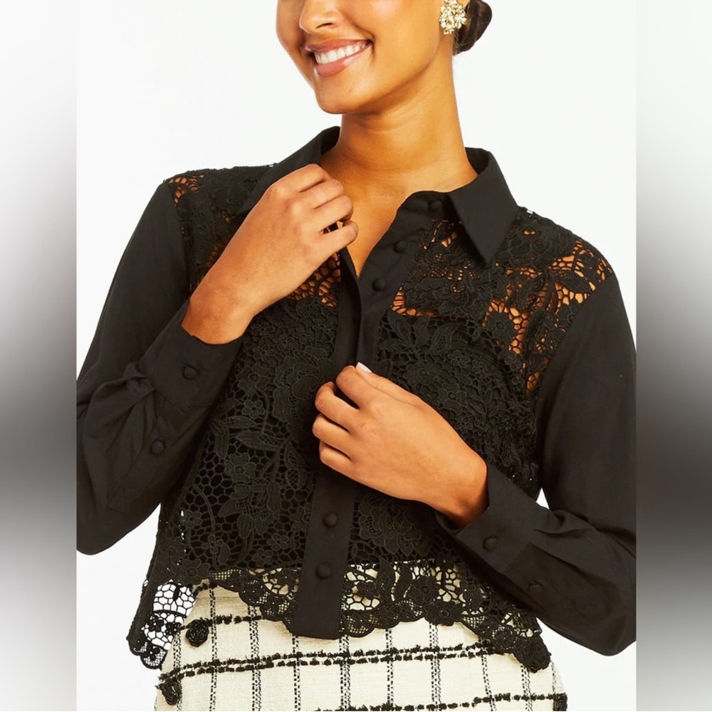 NWT MESTIZA NEW YORK Leon Lace Top - Picture 3 of 6